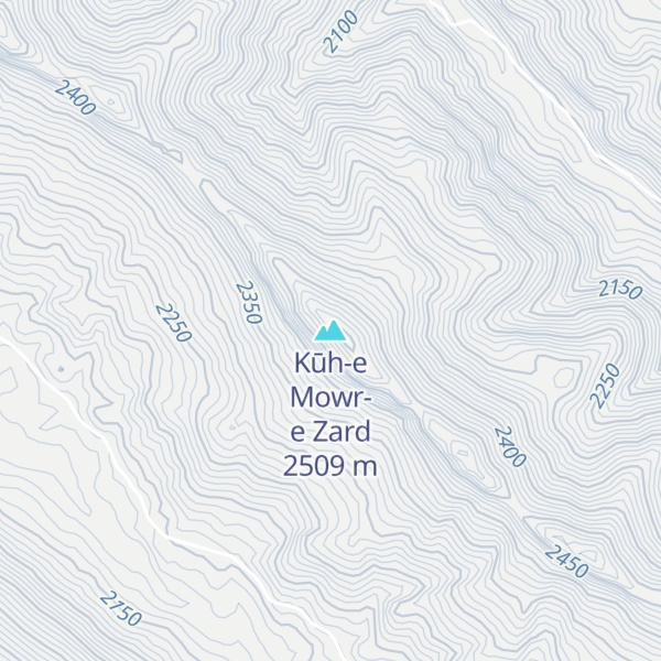 Map of Kūh-e Mowr-e Zard
