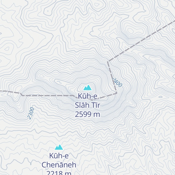 Map of Kūh-e Sīāh Tīr