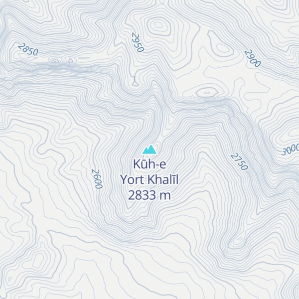 Map of Kūh-e Yort Khalīl