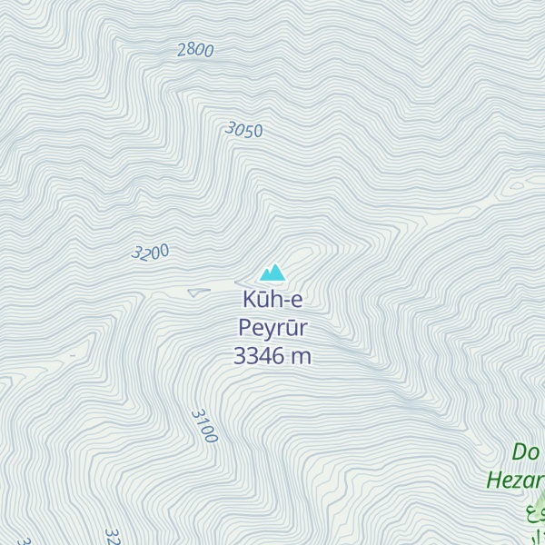 Map of Kūh-e Peyrūr