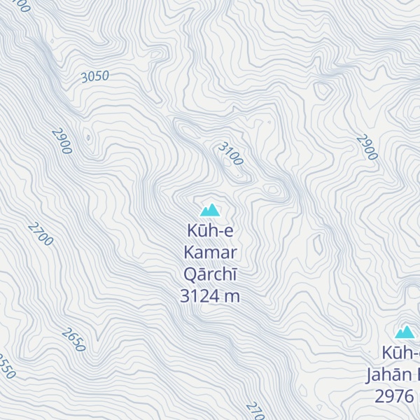 Map of Kūh-e Kamar Qārchī