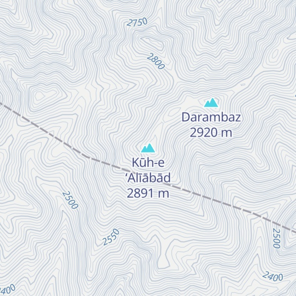 Map of Kūh-e ‘Alīābād