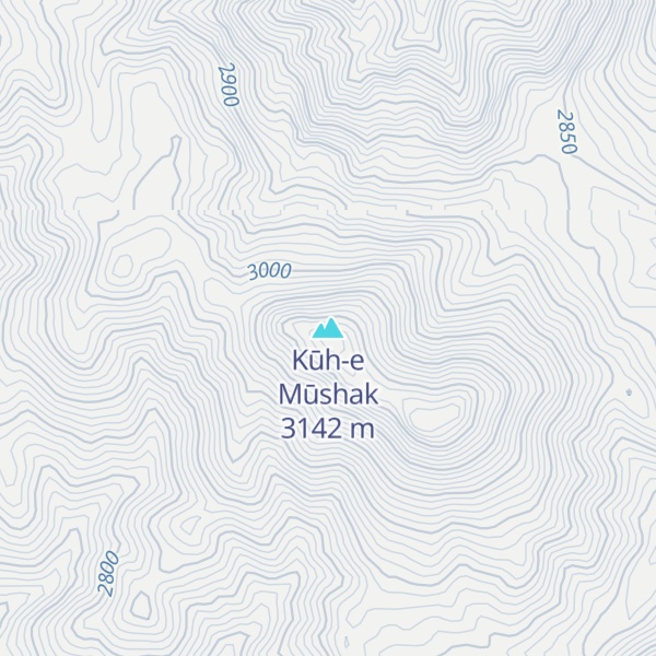 Map of Kūh-e Mūshak