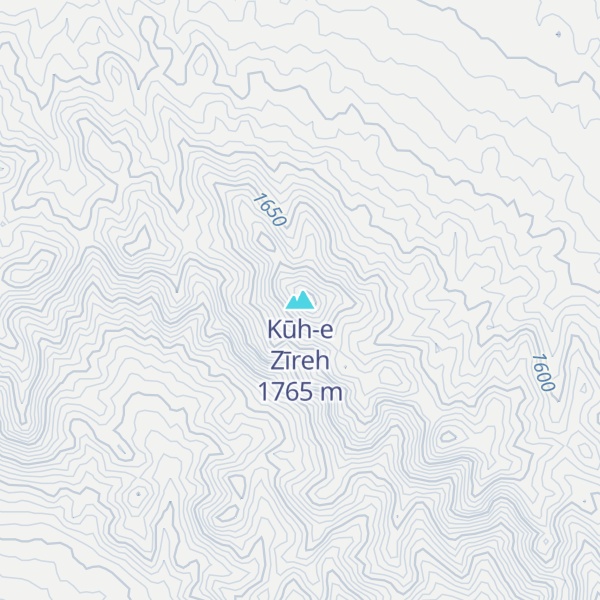Map of Kūh-e Zīreh