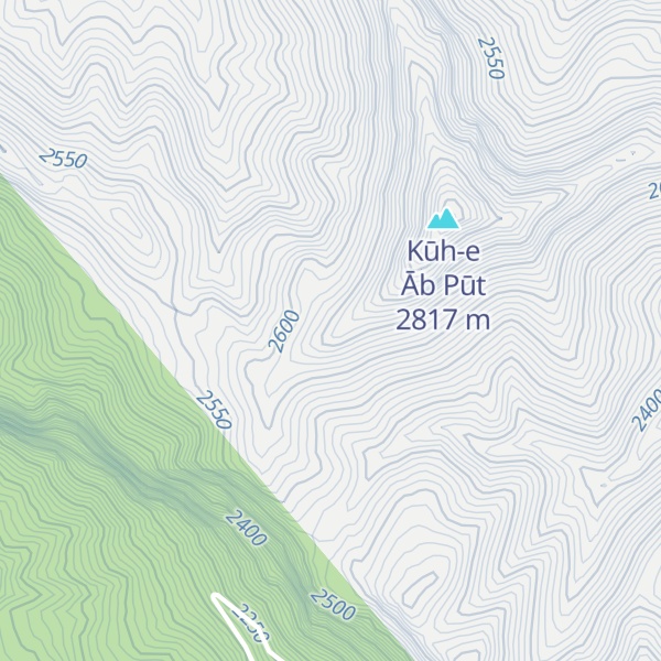 Map of Kūh-e Mangāseh
