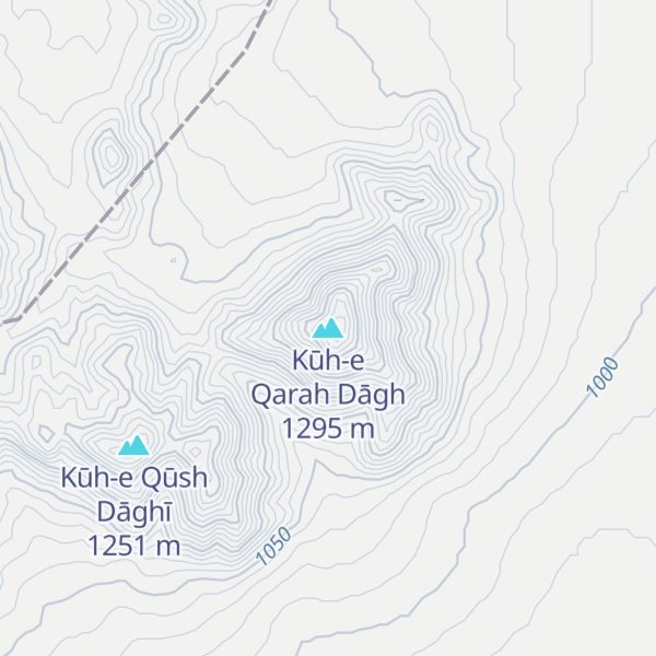 Map of Kūh-e Qarah Dāgh