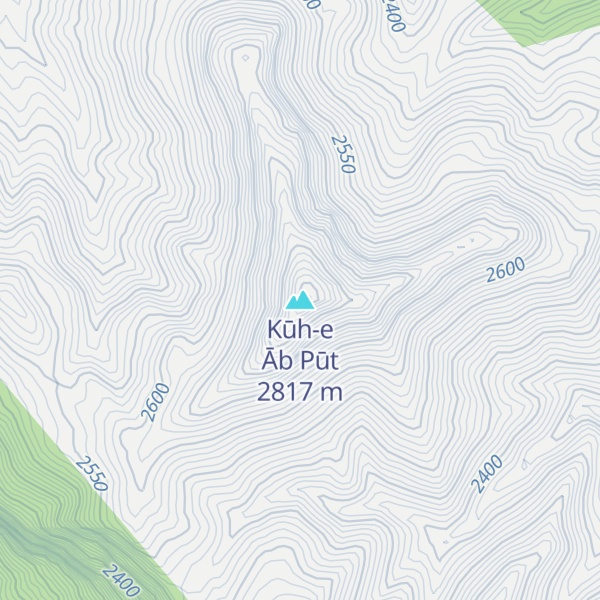 Map of Kūh-e Āb Pūt