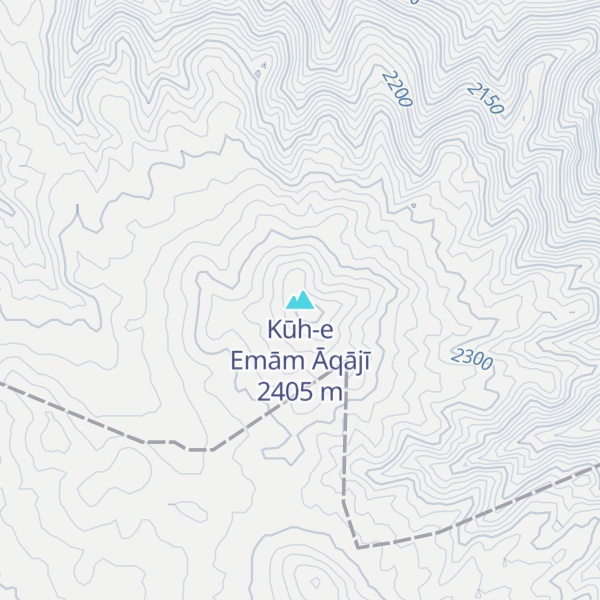 Map of Kūh-e Emām Āqājī