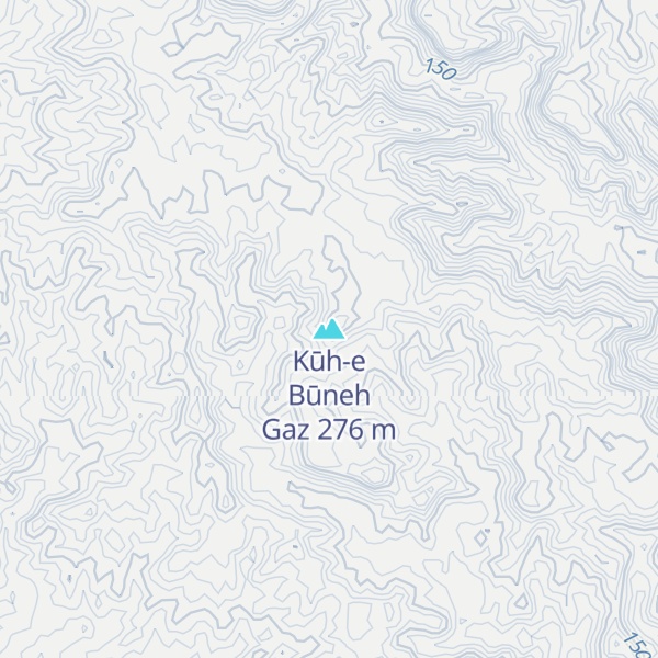 Map of Kūh-e Būneh Gaz