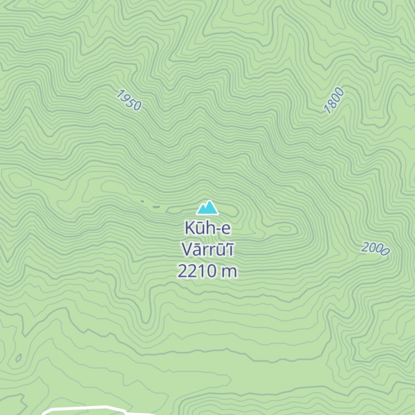 Map of Kūh-e Vārrū’ī