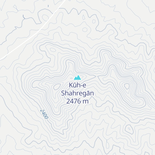 Map of Kūh-e Shahregān