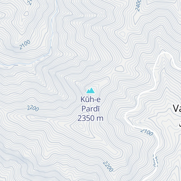 Map of Kūh-e Pardī
