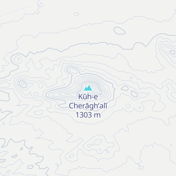 Map of Kūh-e Cherāgh‘alī