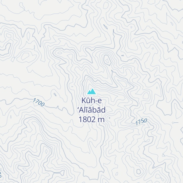 Map of Kūh-e ‘Alīābād