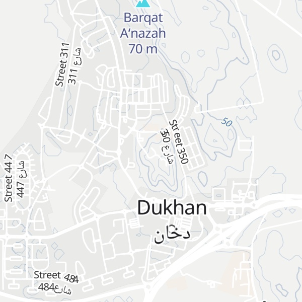 Map of Jabal Dukhān