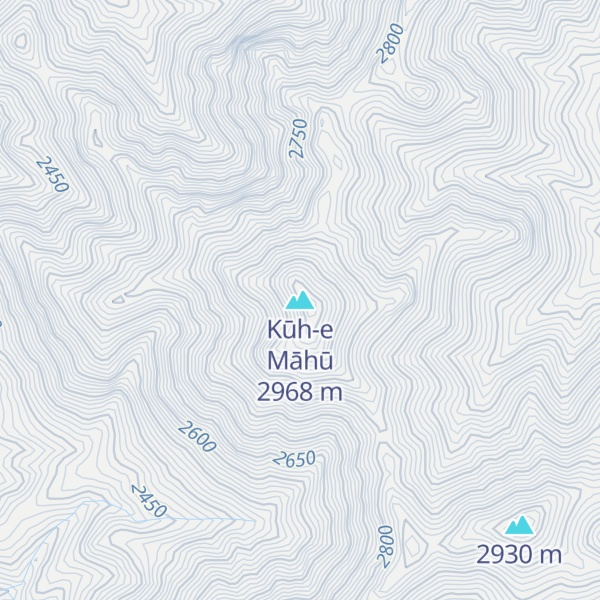 Map of Kūh-e Māhū