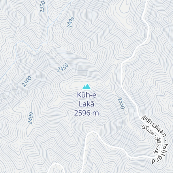 Map of Kūh-e Lakā