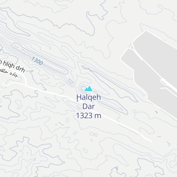 Map of Ḩalqeh Dar