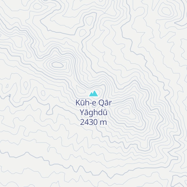 Map of Kūh-e Qār Yāghdū