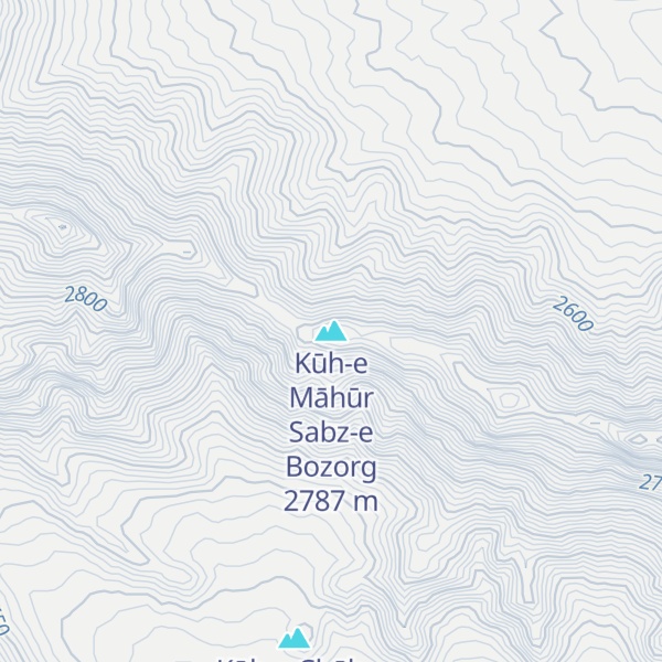 Map of Kūh-e Māhūr Sabz-e Bozorg