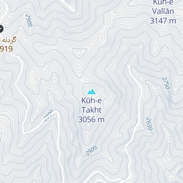 Map of Kūh-e Takht