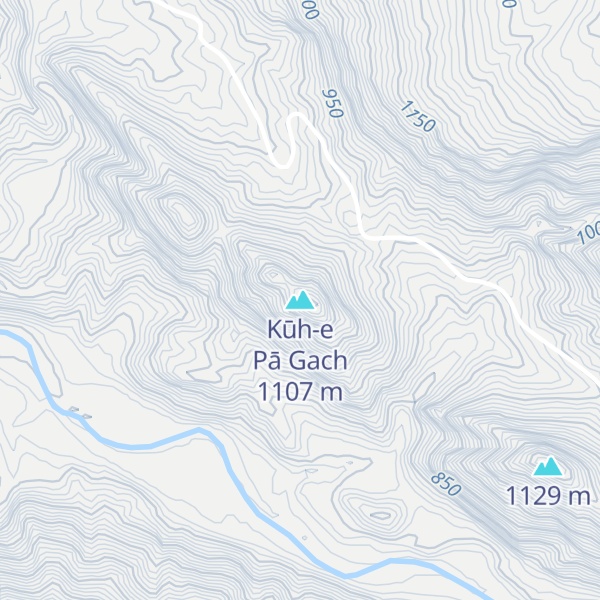 Map of Kūh-e Pā Gach