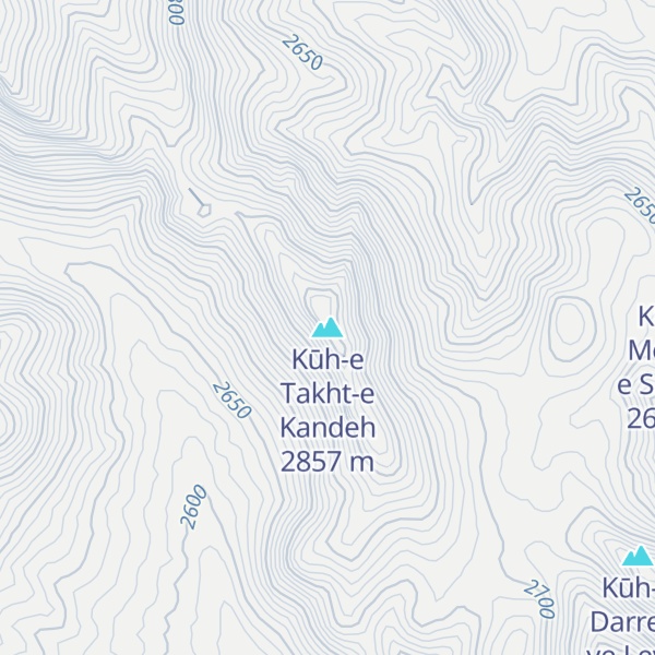 Map of Kūh-e Takht-e Kandeh