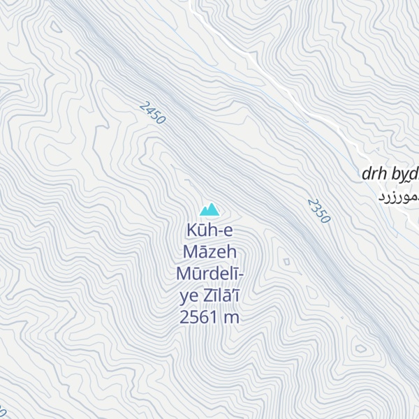 Map of Kūh-e Māzeh Mūrdelī-ye Zīlā’ī
