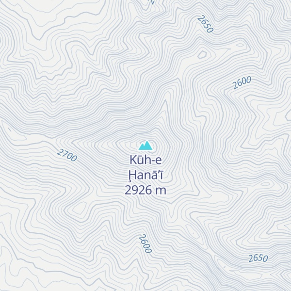 Map of Kūh-e Ḩanā’ī