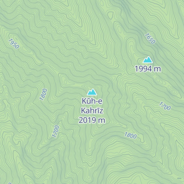 Map of Kūh-e Kahrīz