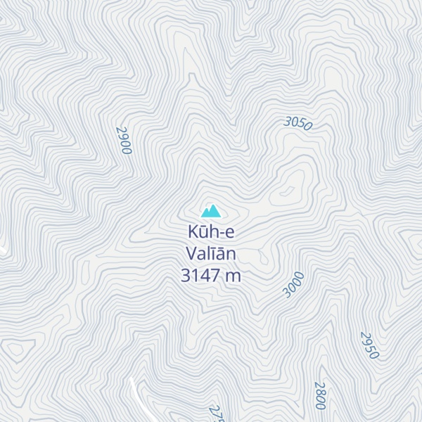 Map of Kūh-e Valīān