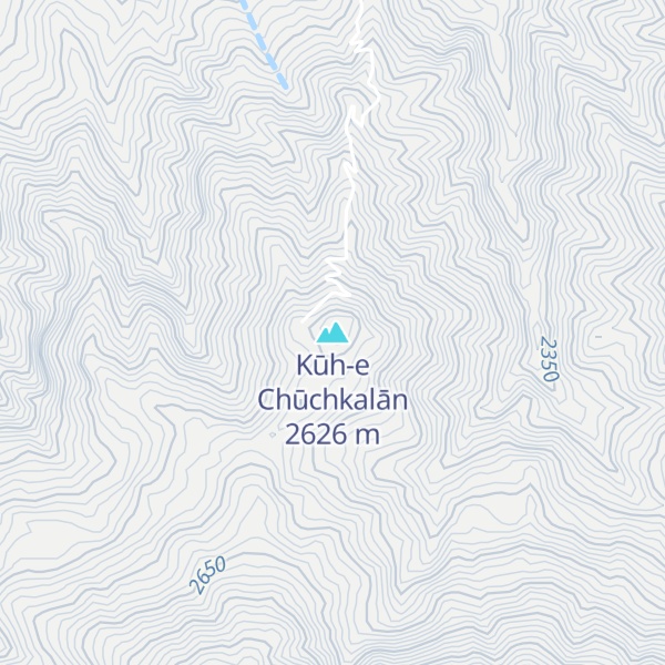 Map of Kūh-e Chūchkalān