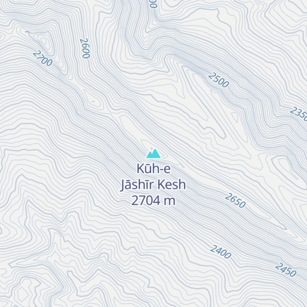 Map of Kūh-e Jāshīr Kesh