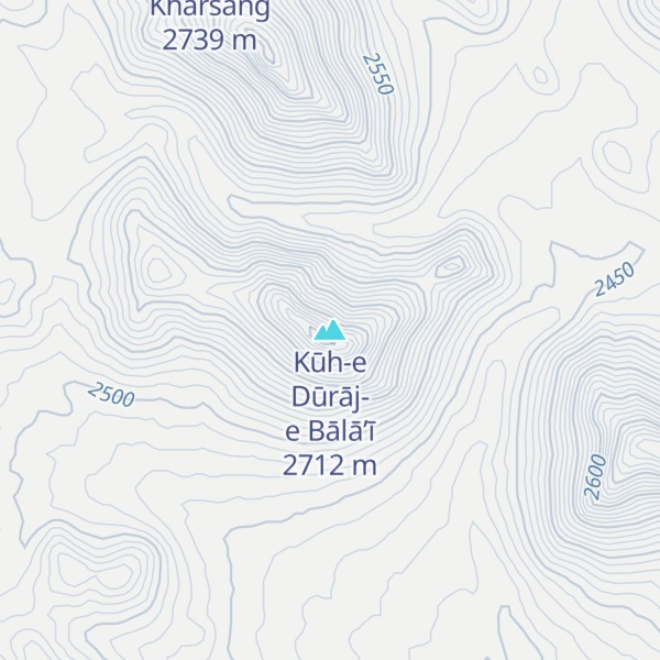 Map of Kūh-e Dūrāj-e Bālā’ī