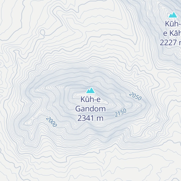 Map of Kūh-e Gandom