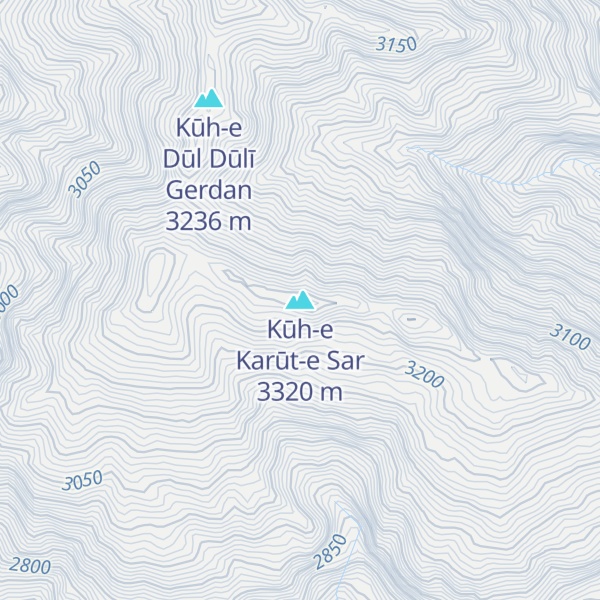 Map of Kūh-e Karūt-e Sar