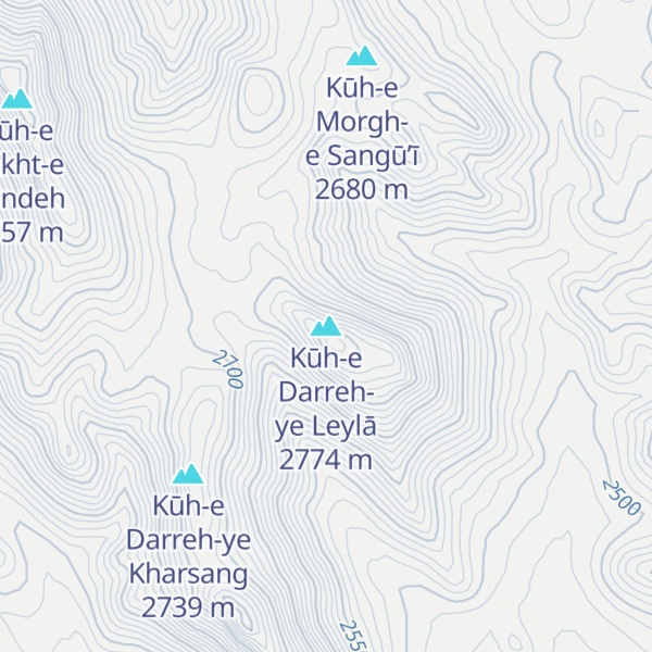 Map of Kūh-e Darreh-ye Leylā