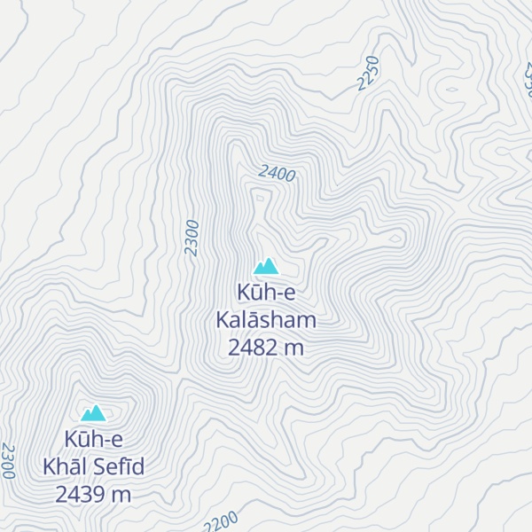 Map of Kūh-e Kalāsham