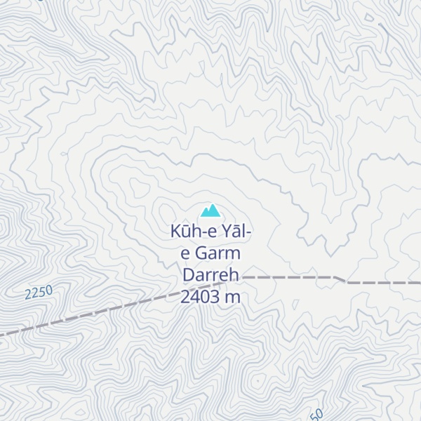 Map of Kūh-e Yāl-e Garm Darreh