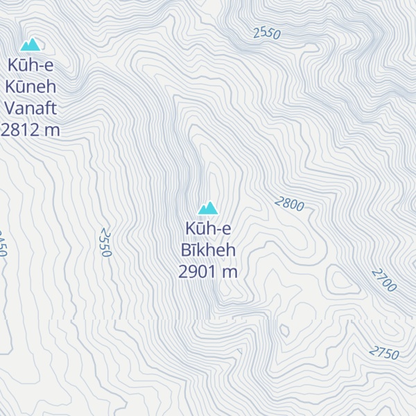 Map of Kūh-e Bīkheh