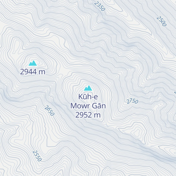 Map of Kūh-e Mowr Gān