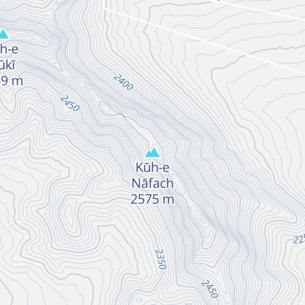 Map of Kūh-e Nāfach