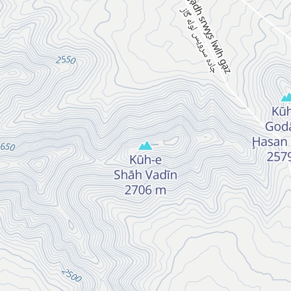 Map of Kūh-e Shāh Vadīn