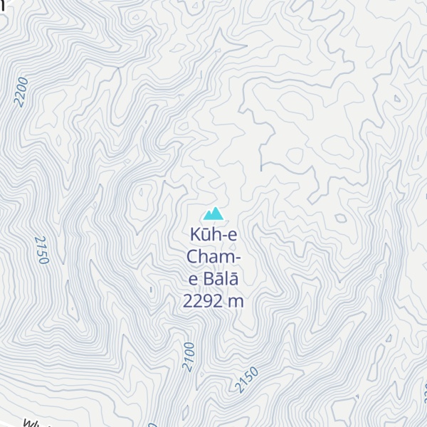 Map of Kūh-e Cham-e Bālā