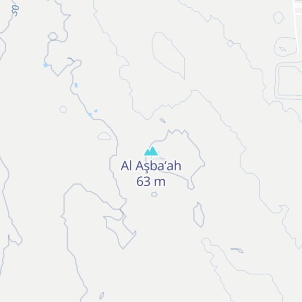 Map of Al Aşba‘ah