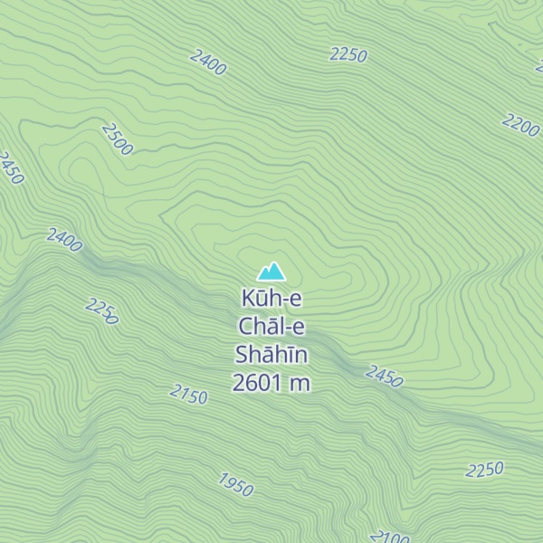 Map of Kūh-e Chāl-e Shāhīn