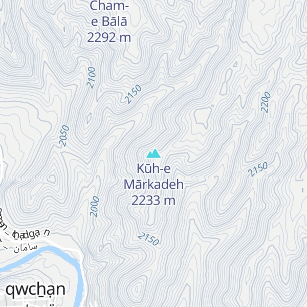 Map of Kūh-e Mārkadeh
