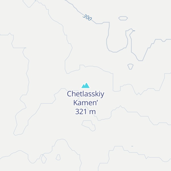 Map of Chetlasskiy Kamen’