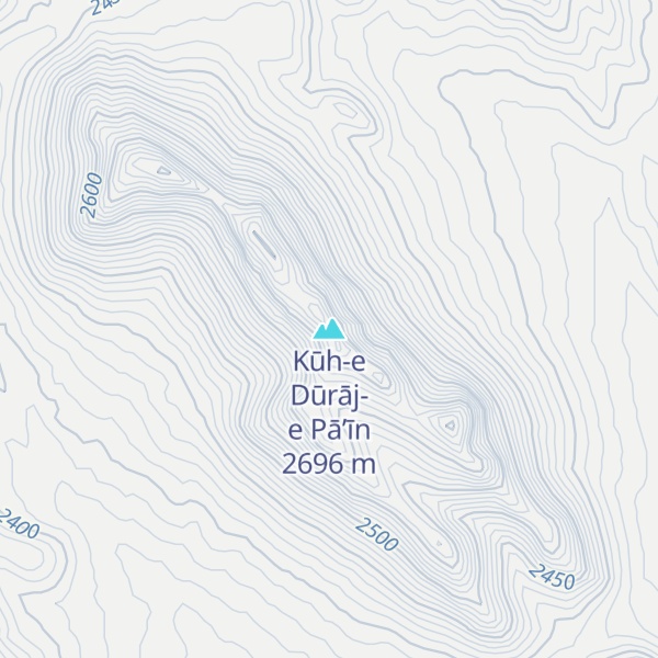 Map of Kūh-e Dūrāj-e Pā’īn
