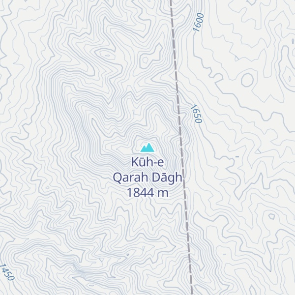 Map of Kūh-e Qarah Dāgh